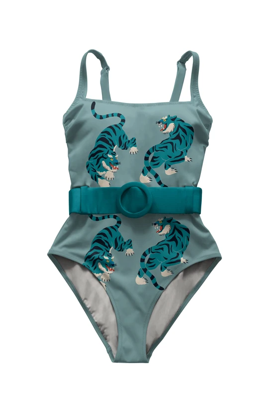 Averie Women's Marina One Piece Swimsuit, Multi-Coloured, XS