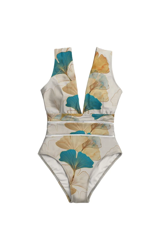 Averie Women's Leah One Piece Swimsuit, Multi-Coloured, XXL