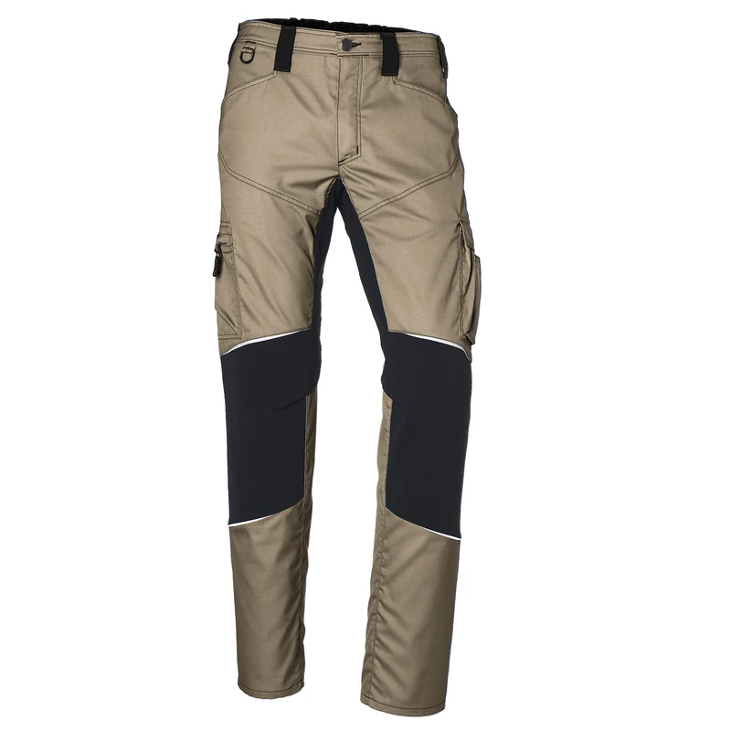 KÜBLER Workwear Women's Trouser, Sand Braun/Black, 58
