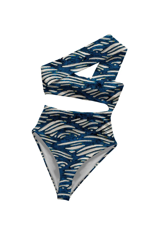 Averie Women's Alaska One Piece Swimsuit, White, XXL