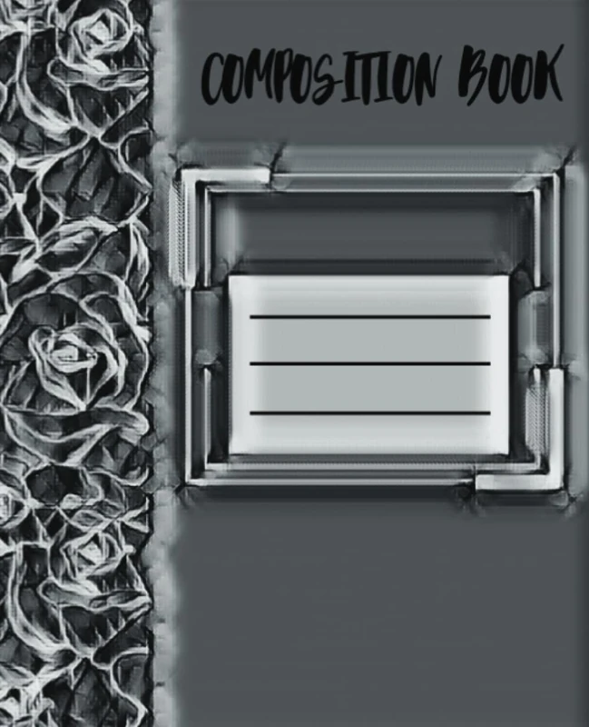 Designer Composition Notebook (The Rose Series) #3: Not Your Momma's Notebook Edition: Fire & Ice, Icy Teal, Electric Purple, Grey Mink