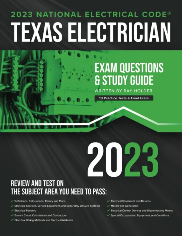 2023 Texas Electricians Practice Exams and Study Guide: 400+ Questions for study on the 2023 National Electrical Code