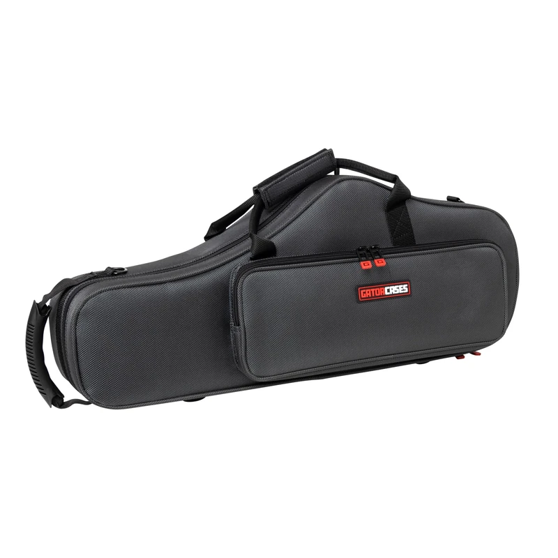 Gator Cases Adagio Series Shaped EPS Polyfoam Lightweight Case for EB Alto Saxophone; (GL-ALTOSAX-S23)