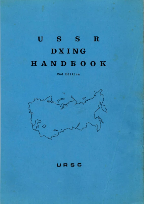 USSR DXING HANDBOOK 2nd Edition