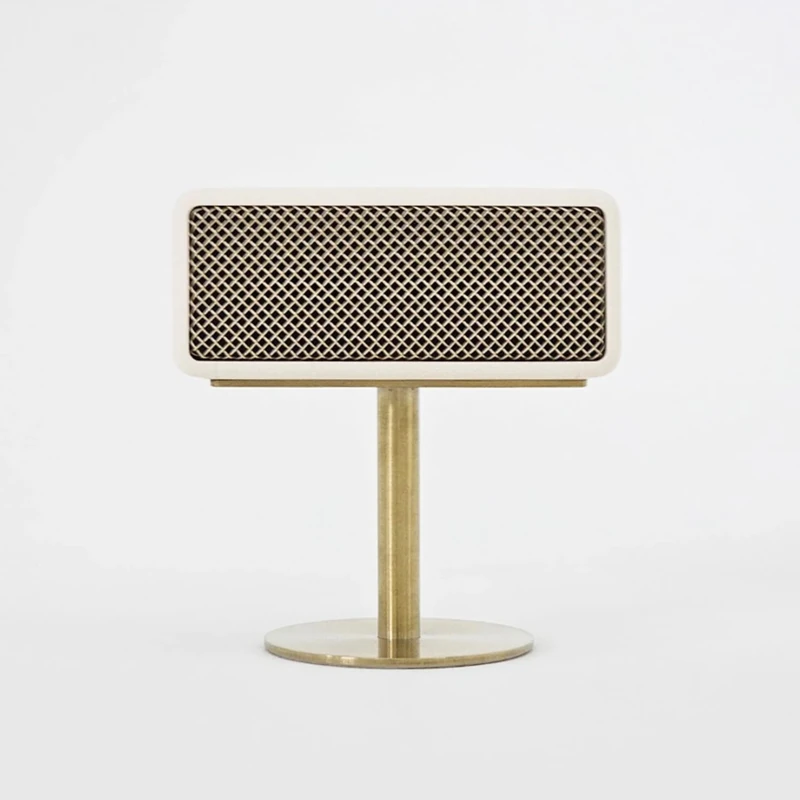 MARBLEHOLIC Emberton Speaker Stand, for Marshall emberton Speaker, Opticaml Sound Quality, Width 5.35inch Height 3.94inch, Compact Size, Stylish Home Audio Setup, luxurios Matte Color… (Satin Gold)