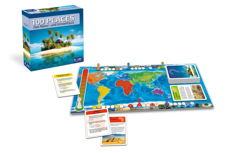 HUCH! 100 Places Family Game, Ages 10+