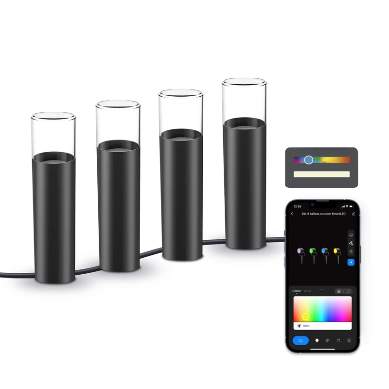 SMARTLED Outdoor Set BALIZAS RGBIC+W KSIX 4U