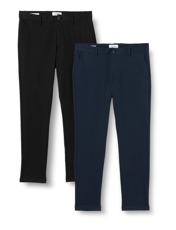 JACK & JONES Men's Trousers, Navy Blazer/Pack: Black, 27W x 32L