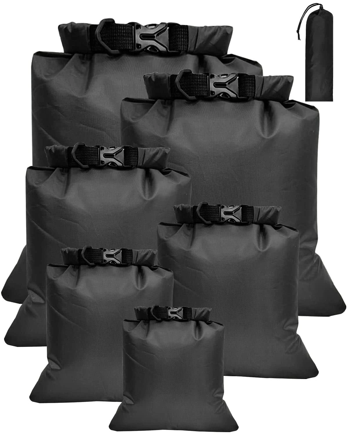 Victoper Waterproof Dry Bag Set 6 Pcs, Large Capacity Ripstop Dry Bag Waterproof in 8L 5L 3.5L 3L 2.5L 1.5L Organizer Storage Bags for Outdoor Hiking Camping Fishing Cycling