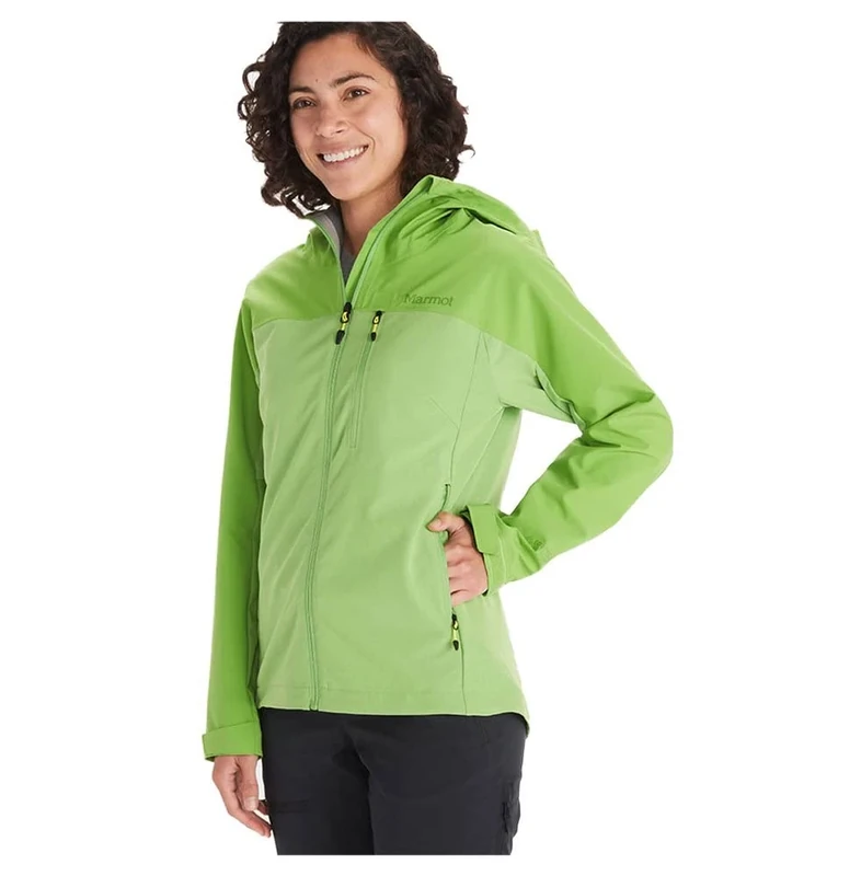 Marmot Women's Wm's ROM Gore-tex Infinium Hoody Sweatshirt, Kiwi, L - Image 1