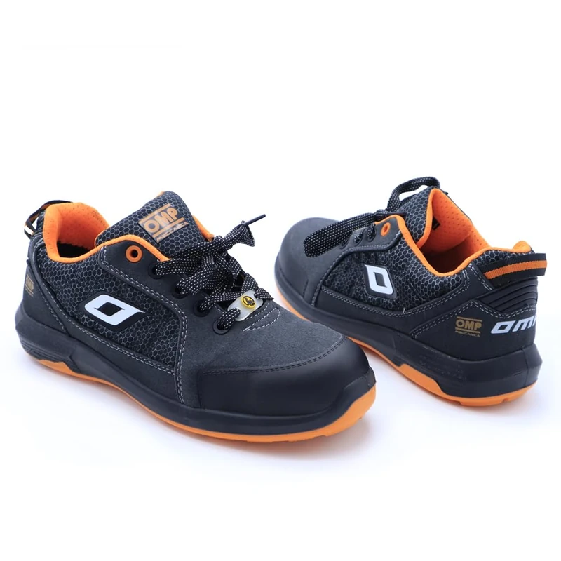 OMP MECCANICA SAFETY SHOES S1P PRO SPORT SIZE 43 (9 UK) GREY/ORANGE - WORK SAFETY SHOES ISO 20345
