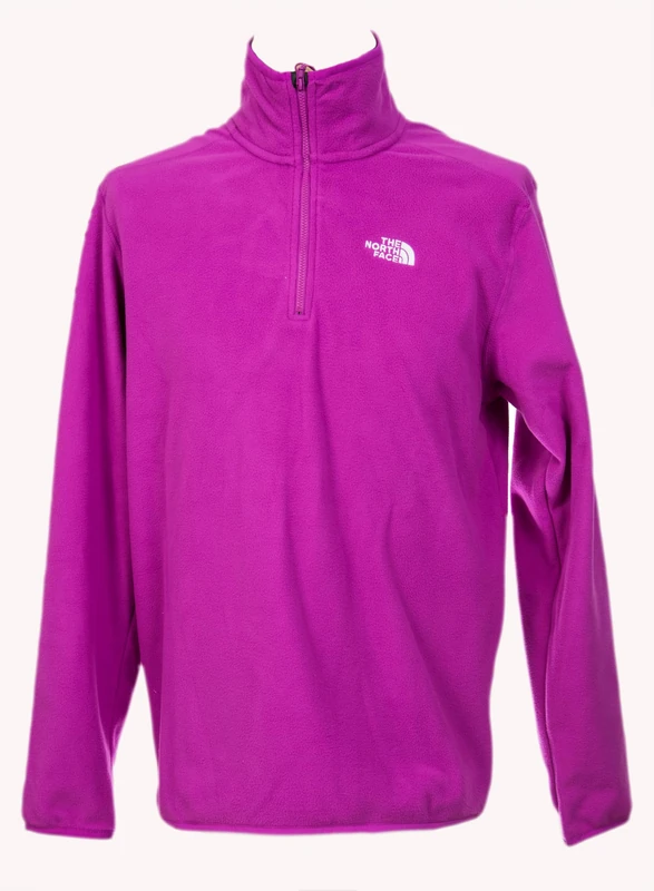 The North Face Men's 100 Glacier 1/4 Zip T-Shirt, Purple Cactus Flower, M