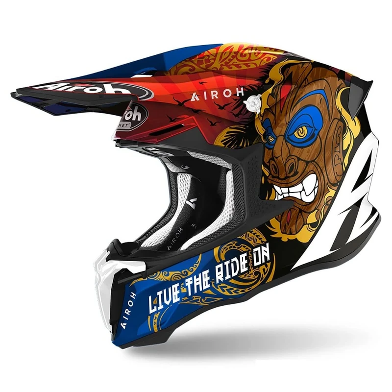 Airoh Motorcycle Helmet Twist 2.0 Tiki Gloss Xl