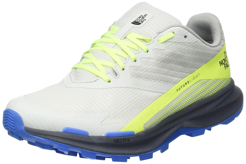 THE NORTH FACE Men's Vectiv Levitufuturelight Sneaker, Tin Grey LED Yellow, 7 UK