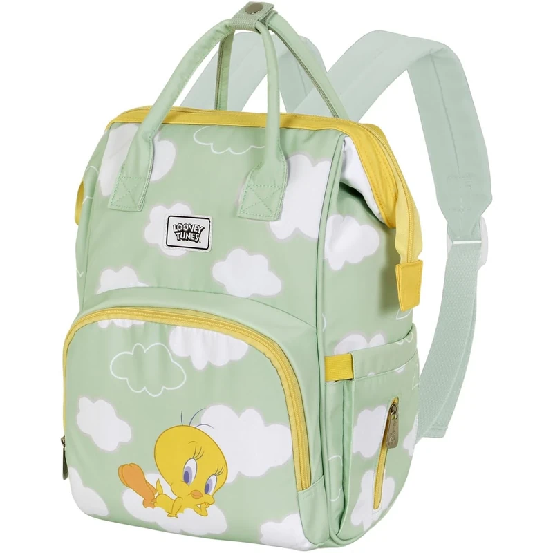 Tweety Clouds-Mommy Backpack, Green, 20 x 25 x 40 cm, Capacity 20 L