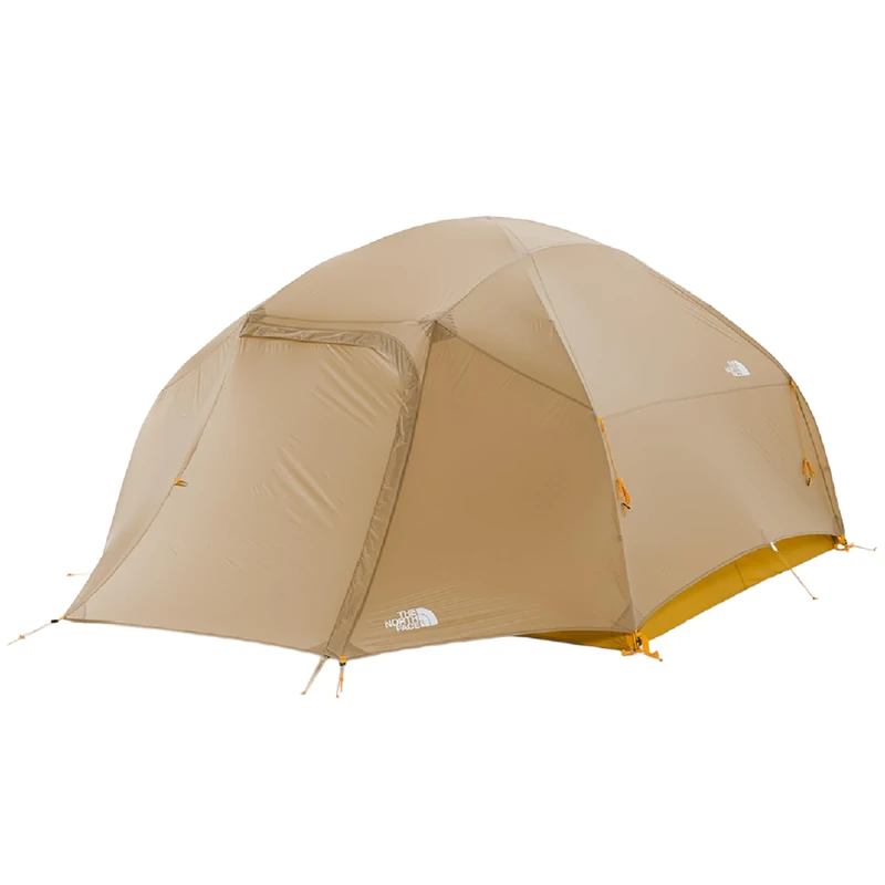 The North Face Trail Lite 4 T-Shirt, Khaki Stone-Arrowwood Yellow, One Size