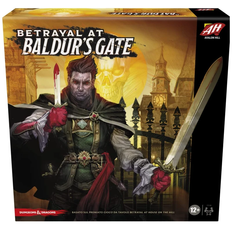 Avalon Hill Betrayal at Baldur's Gate Modular Board Game, Hidden Traitor Fantasy Game, Ages 12+, Italian version