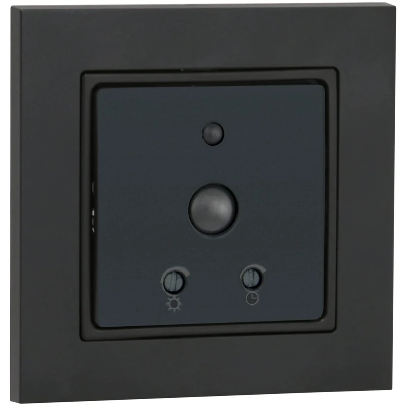 VEMER VE791001 SENS IR DUO-INT - Indoor Twilight Motion Detector, Infrared Motion Sensor, Installation on Round Recessed Box 2 Modules, Grey