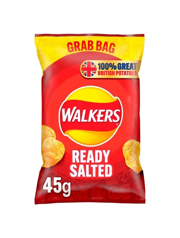Walkers Ready Salted Crisps Grab Bag 45g