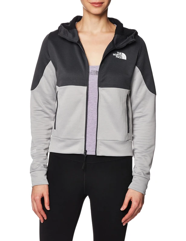 THE NORTH FACE Full Zip Fleece Sweatshirt Grey M