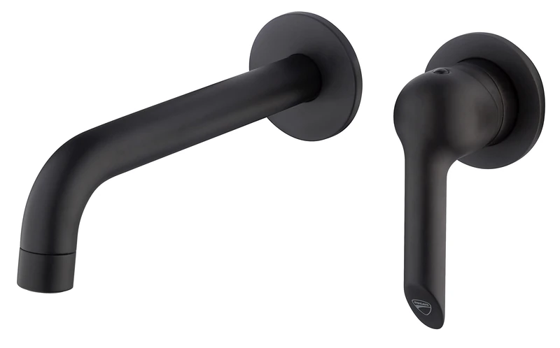 DUCATI - HD100 Wall WASHBASIN Mixer Black/Satin - Image 1