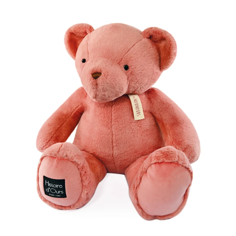 Histoire d'Ours - The Teddy Bear Rose Praline 75 cm - 75 cm - Birth Gift - HO3234