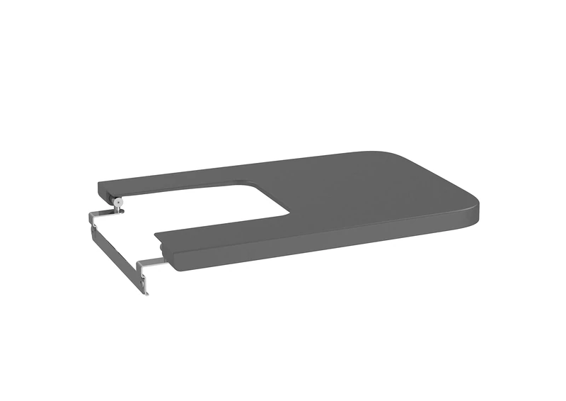 Roca A80653264B Inspira Square Lid SUPRALIT Cushioned Drop Bidet, Onix