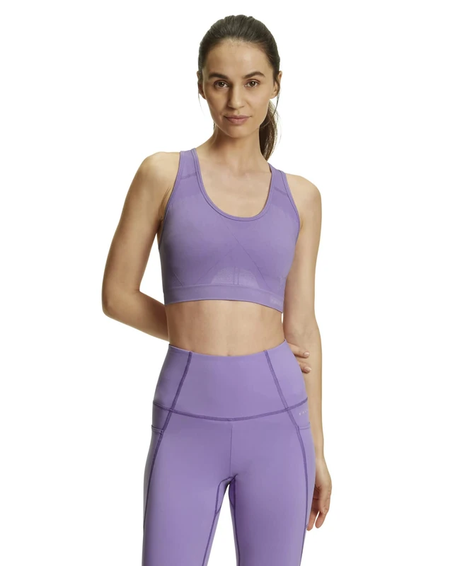 FALKE Women's Madison Low Support W SB Breathable For Low-Impact Activities 1 Piece Sports Bra, Purple (Lavender 8235), XS
