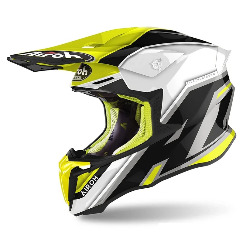 Airoh Motorcycle Helmet Twist 2.0 Shaken Yellow Gloss L