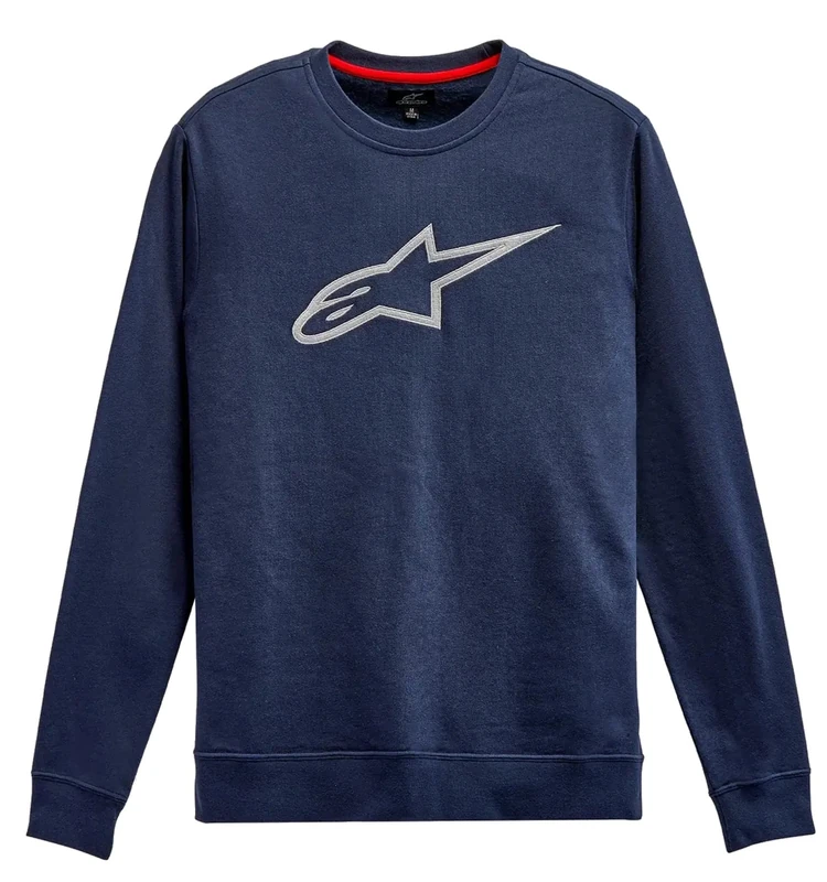 Alpinestars Men's Ageless Crew Fleece Sweatshirt, Navy/Grey, L