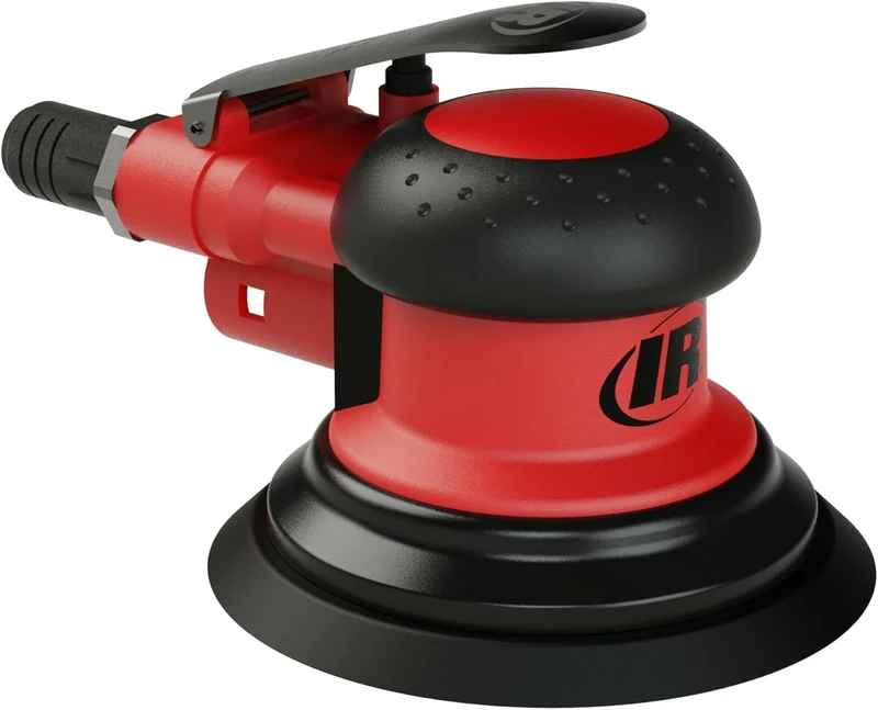 Ingersoll Rand 5151-6 Random Orbital Sander, 6", 3/16" Orbit Diameter, Vinyl Pad, Lightweight & Ergonomic Design for Smooth, Swirl-Free Sanding