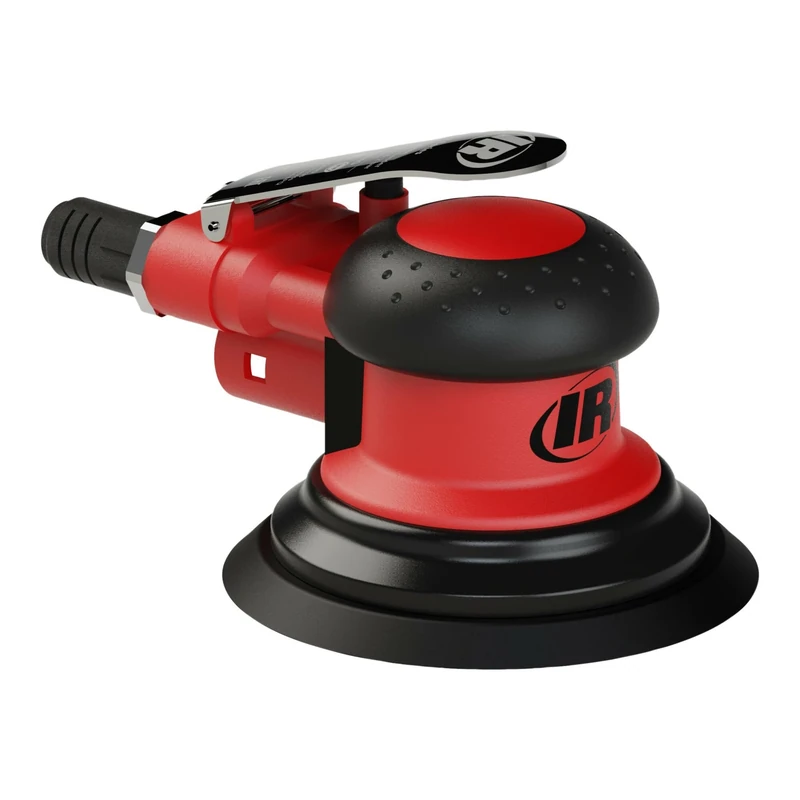 Ingersoll Rand 5152-6 Pneumatic Orbital Sander, Random Orbit Air Sander, 6-Inch Diameter, 3/32" Vinyl Pad, Vacuum-Ready, High Performance Tool