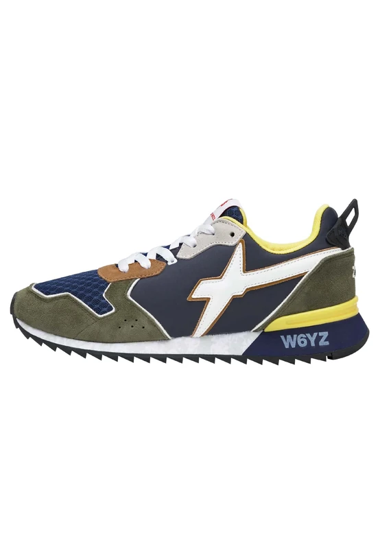 w6yz Jet M Technical Fabric Suede Black Sneaker, darkblue, 40 EU