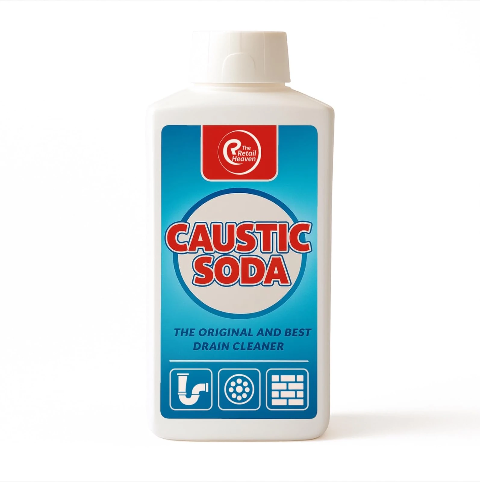 Powerful Drain Cleaner & Unblocker l 1KG Caustic Soda | Fast-Acting, Heavy-Duty Sink & Drain Cleaner | Strong & Effective | The Original & Best l Works 3x Better Than Bleach (Packaging Varies)
