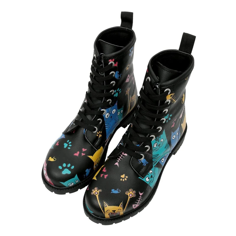 DOGO Women's Long Fashion Boots, Black, 5 UK