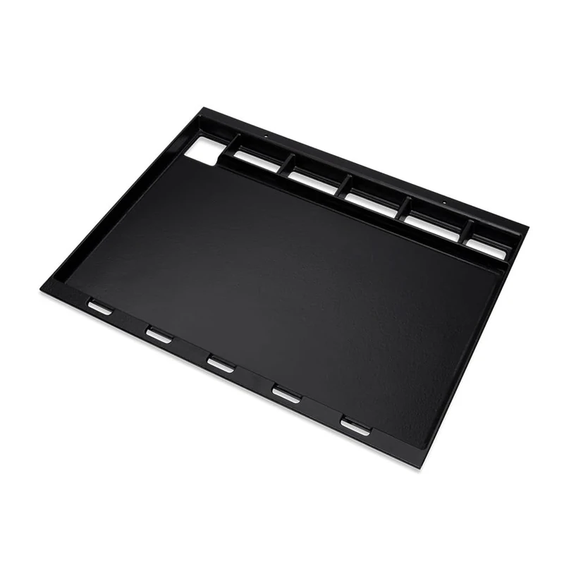 Weber Plancha Full Size for Spirit 300 & Searwood Series - Even Heat, Large Surface Area for Meat, Fish and Vegetables – Black (6790)