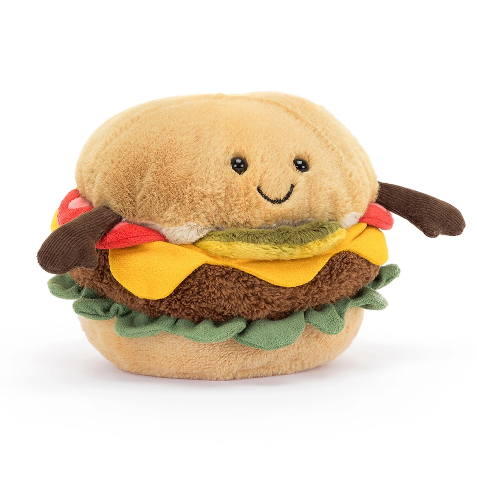 Jellycat Amuseable Burger - 11 cm x 11 cm x 11 cm