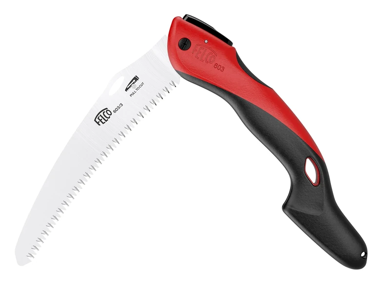 Felco 603 20cm Curved Folding Saw Cuts on Pull Stroke Comfortable Non Slip Handle 100mm Cut