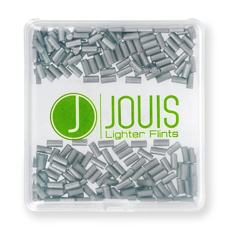 Jouis Lighter Flints - Universal Replacement Lighter Flints Compatible with most Lighters (200x, Silver)