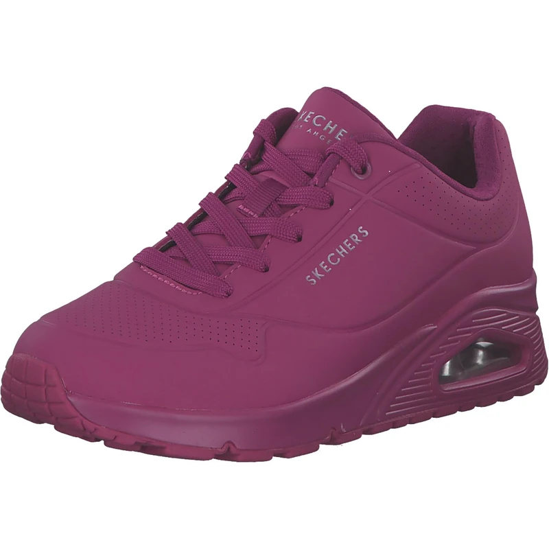 Skechers Women's Uno Stand on Air Sneaker - Magenta Durabuck