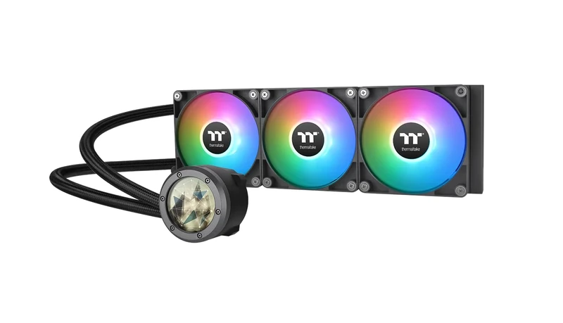 Thermaltake TH360 V2 Ultra ARGB Sync/AlO Liquid Cooler/ARGB Fan 120 * 3/PWM 500~1500rpm/Water Block 2.1" LCD/Black