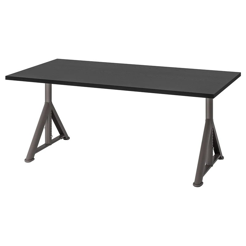 IKEA IDÅSEN Desk, 160x80 cm, Black/Dark Grey