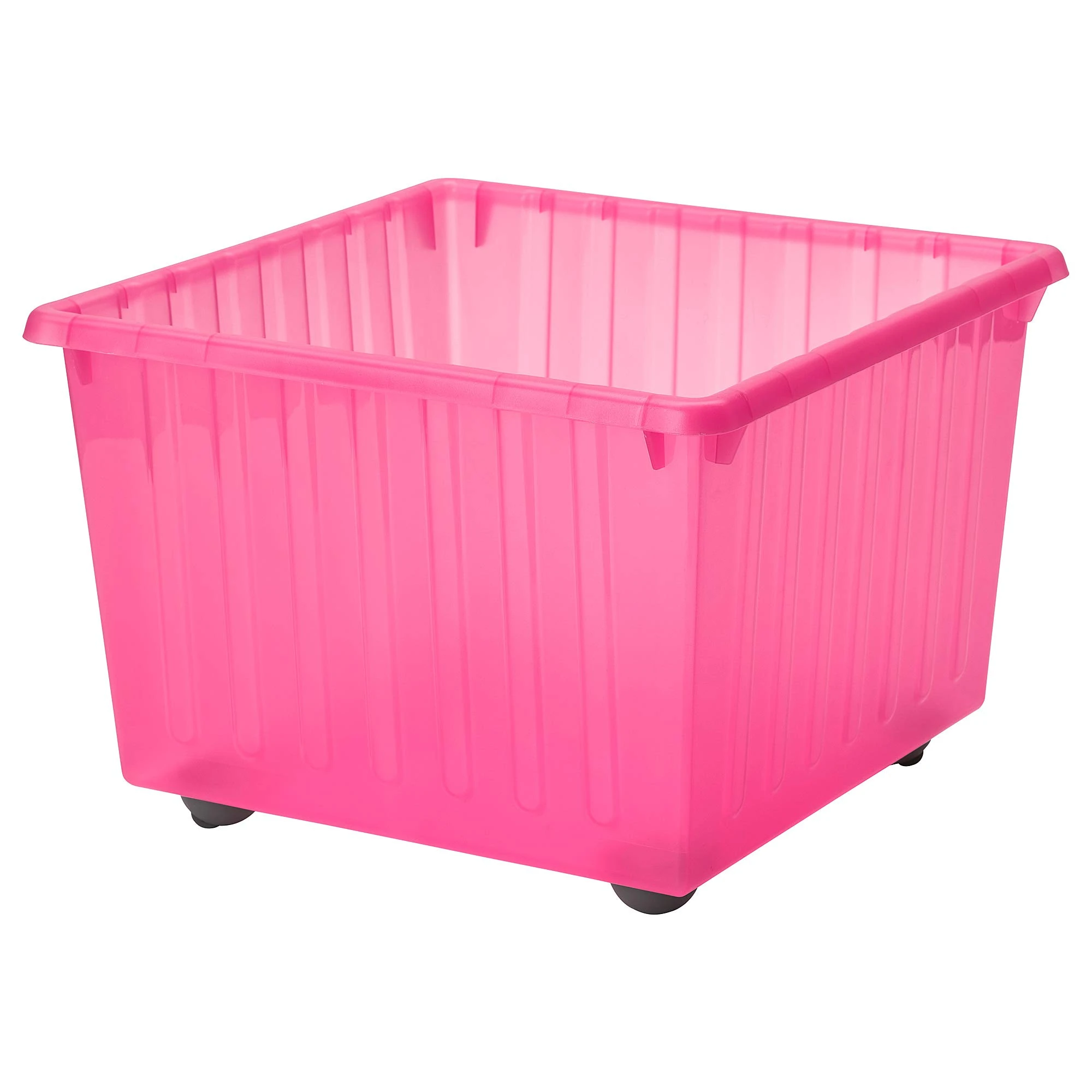 IKEA VESSLA Storage Crate with castors, 39x39 cm, Light Pink