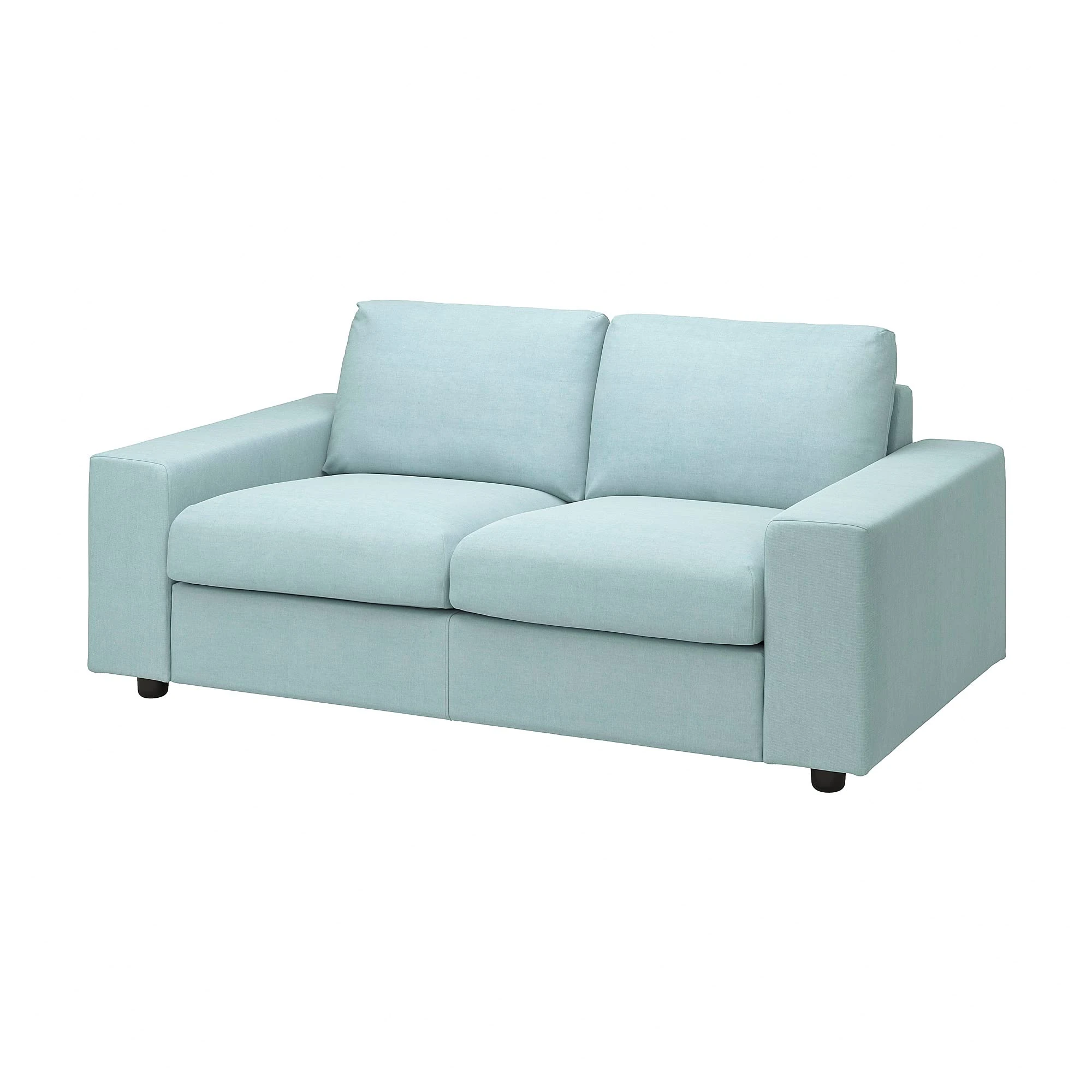 IKEA VIMLE 2-seat Sofa, with Wide armrests/Saxemara Light Blue