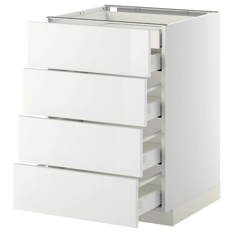 IKEA METOD/MAXIMERA Base Cabinet - 60x60cm White Ringhult