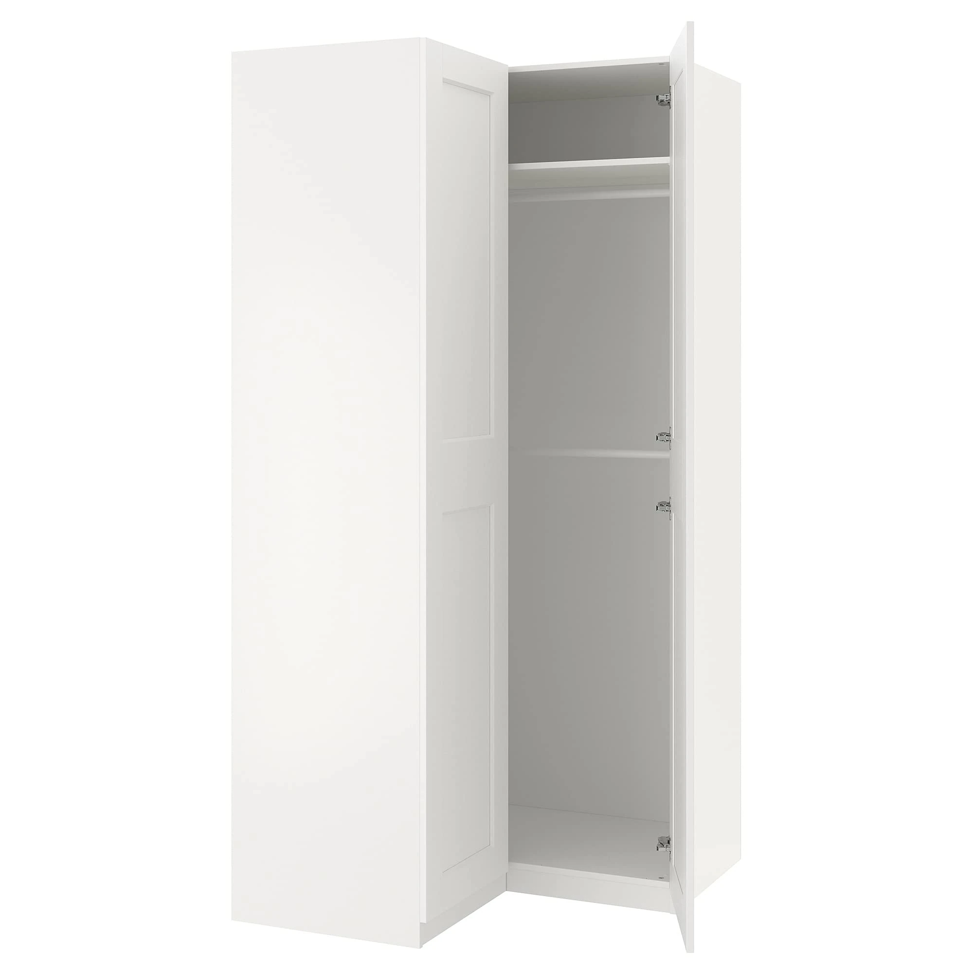 IKEA Pax/GRIMO Corner Wardrobe, 110/110x236 cm, White/White