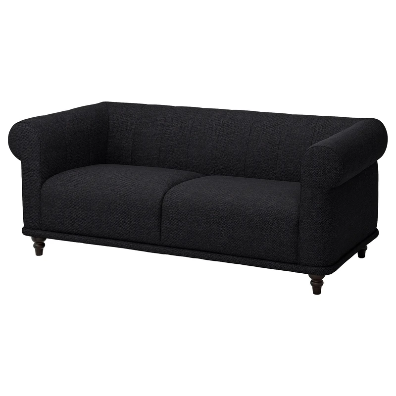IKEA VISKAFORS 2-seat Sofa, Lejde Anthracite/Brown