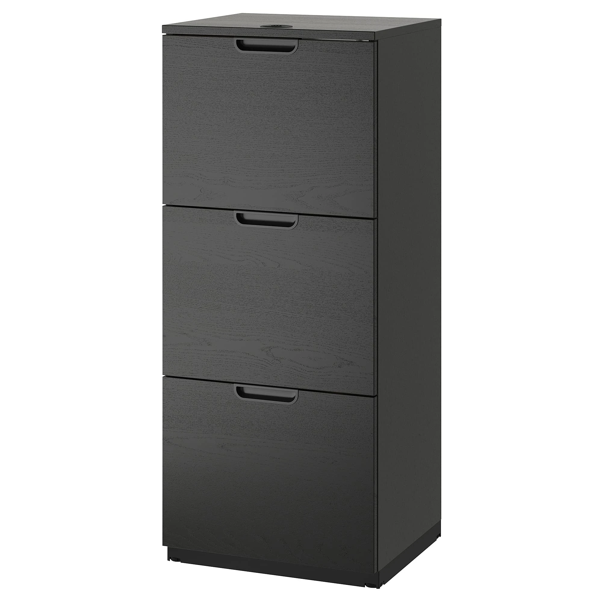 IKEA Galant File Cabinet, 51x120 cm, Black Stained ash Veneer