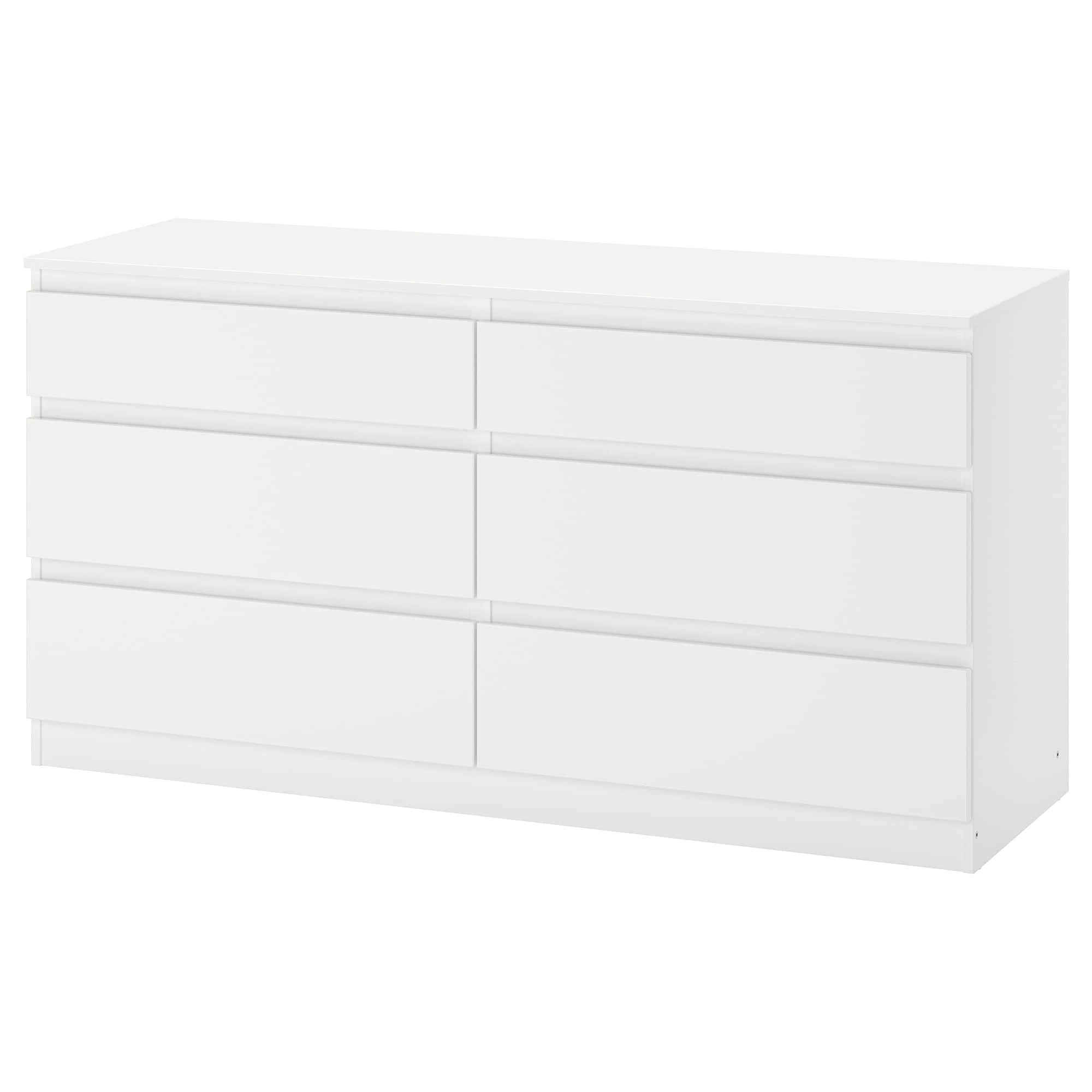 IKEA Kullen Chest of 6 Drawers, 140x72 cm, White