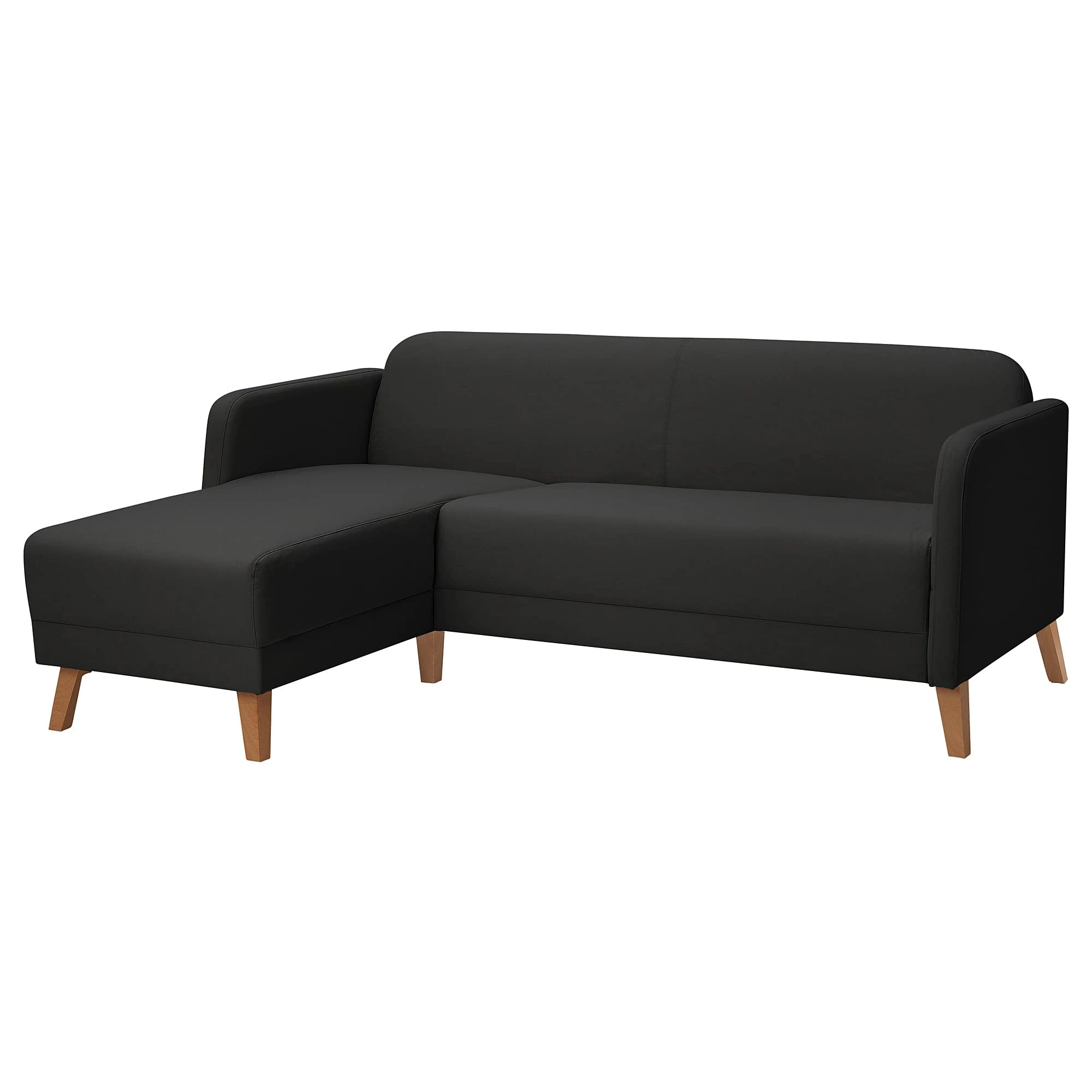 IKEA LINANÄS 3-seat Sofa, with Chaise Longue/Vissle Dark Grey